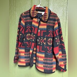 Aztec western wool blend jacket